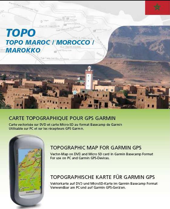 Cartografía topográfica de Marruecos